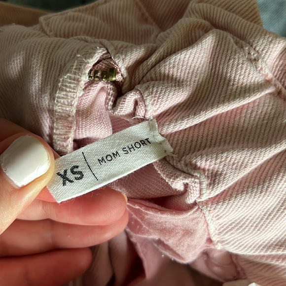 Pacsun Light Pink Denim Mon Shorts with Buckle - Picture 6 of 6